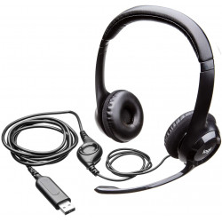 Logitech H390 headset with microphone, stereo headset, noise-canceling microphone